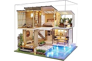 DIY Dollhouse Miniature House Kit for Home Decor Crafts