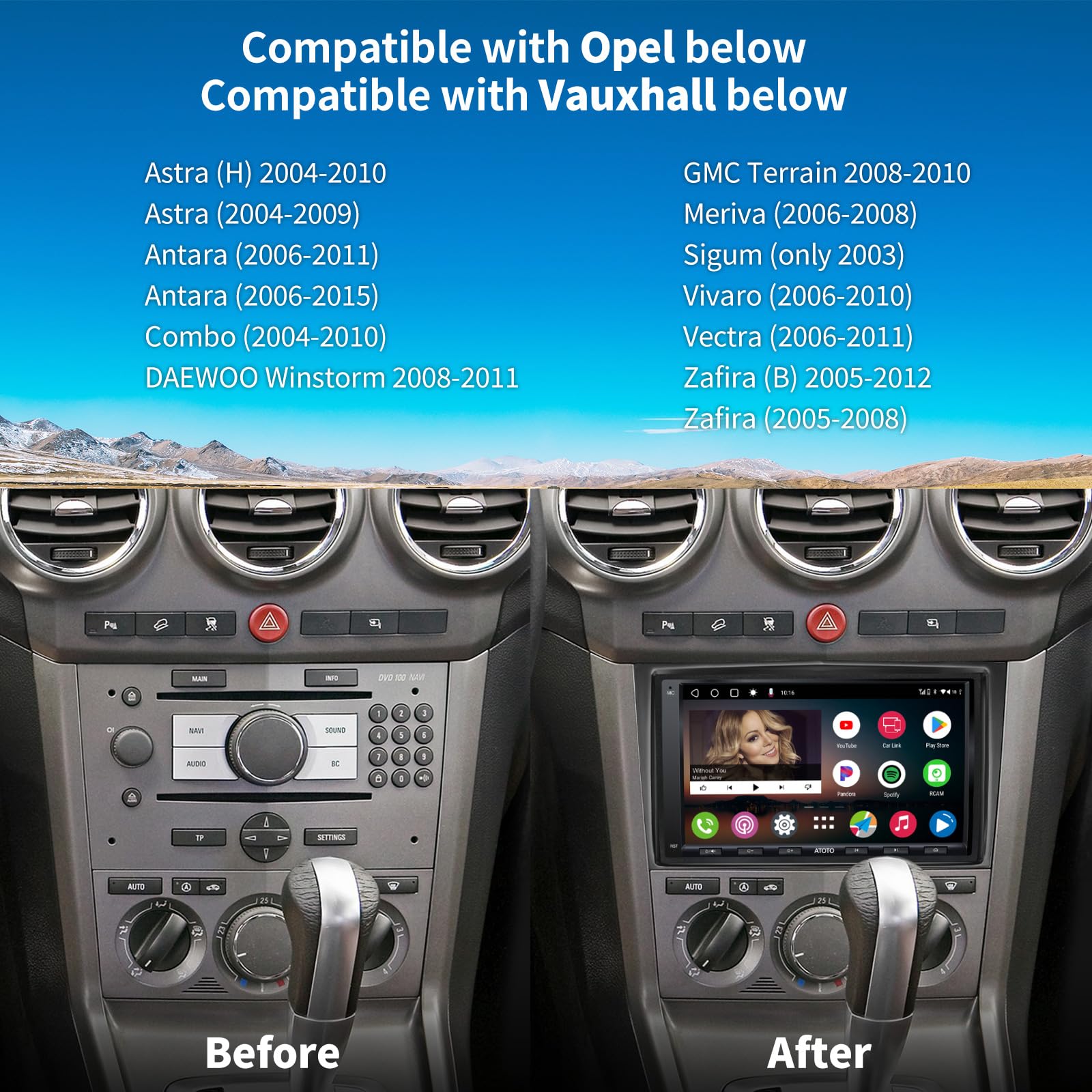 ATOTO A6 PF 7 İnç Oto Radyo Kablosuz Çift Din Carplay Android