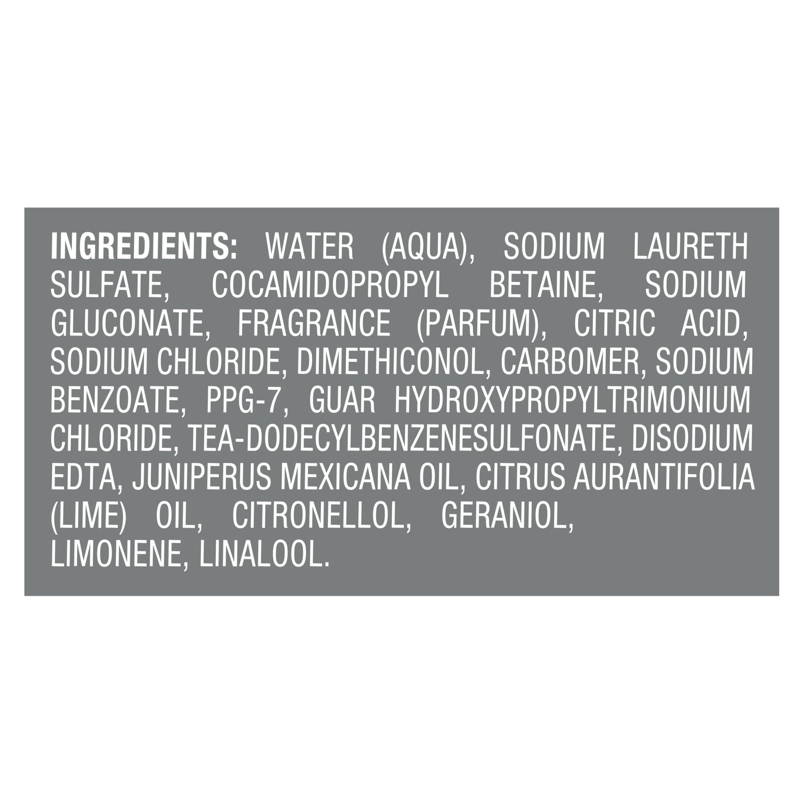 DOVE MEN + CARE Shampoo 1 count Lime & Cedar for Real Hair that Powers Up Hair Strength, with Invigorating & Moisturizing Results, 18 Fl oz