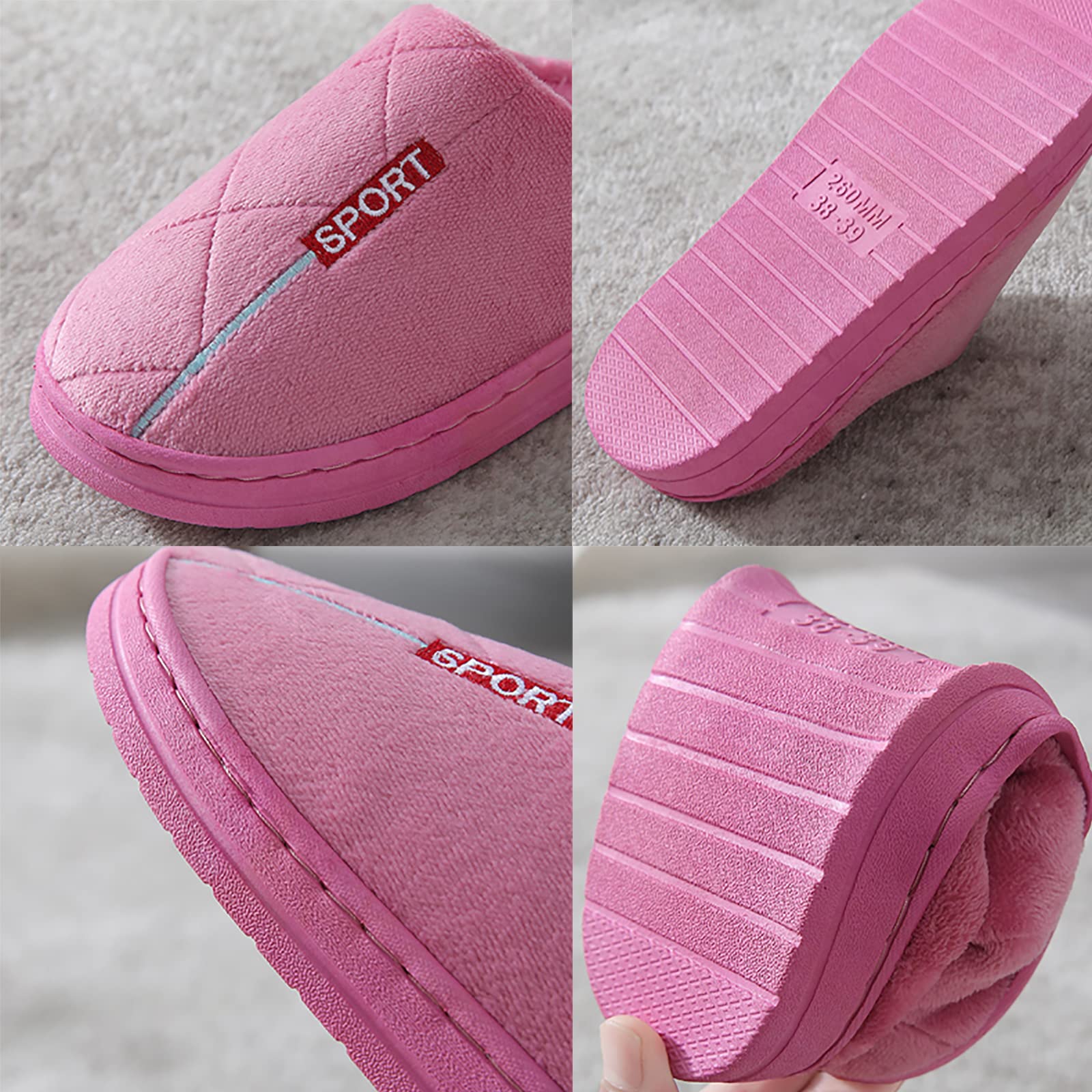 Pantofole Donne Accoglienti Pantofole da Camera da Letto All'aperto Interni Morbide Pantofole da Casa Pantofole da Donna Scarpe da Casa