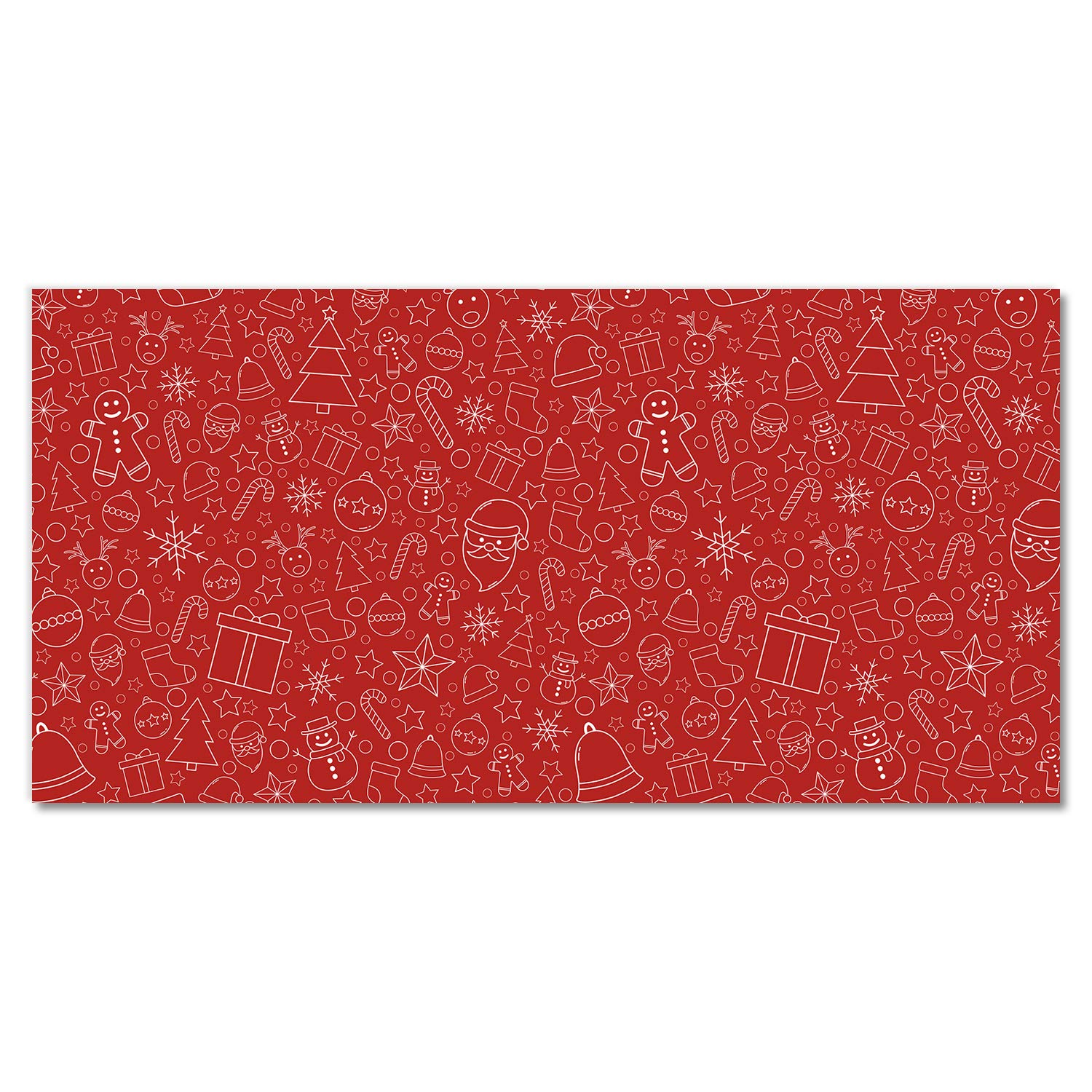 Peinture de Noël sur verre trempé Tulup 100x50 cm pour décoration murale festive