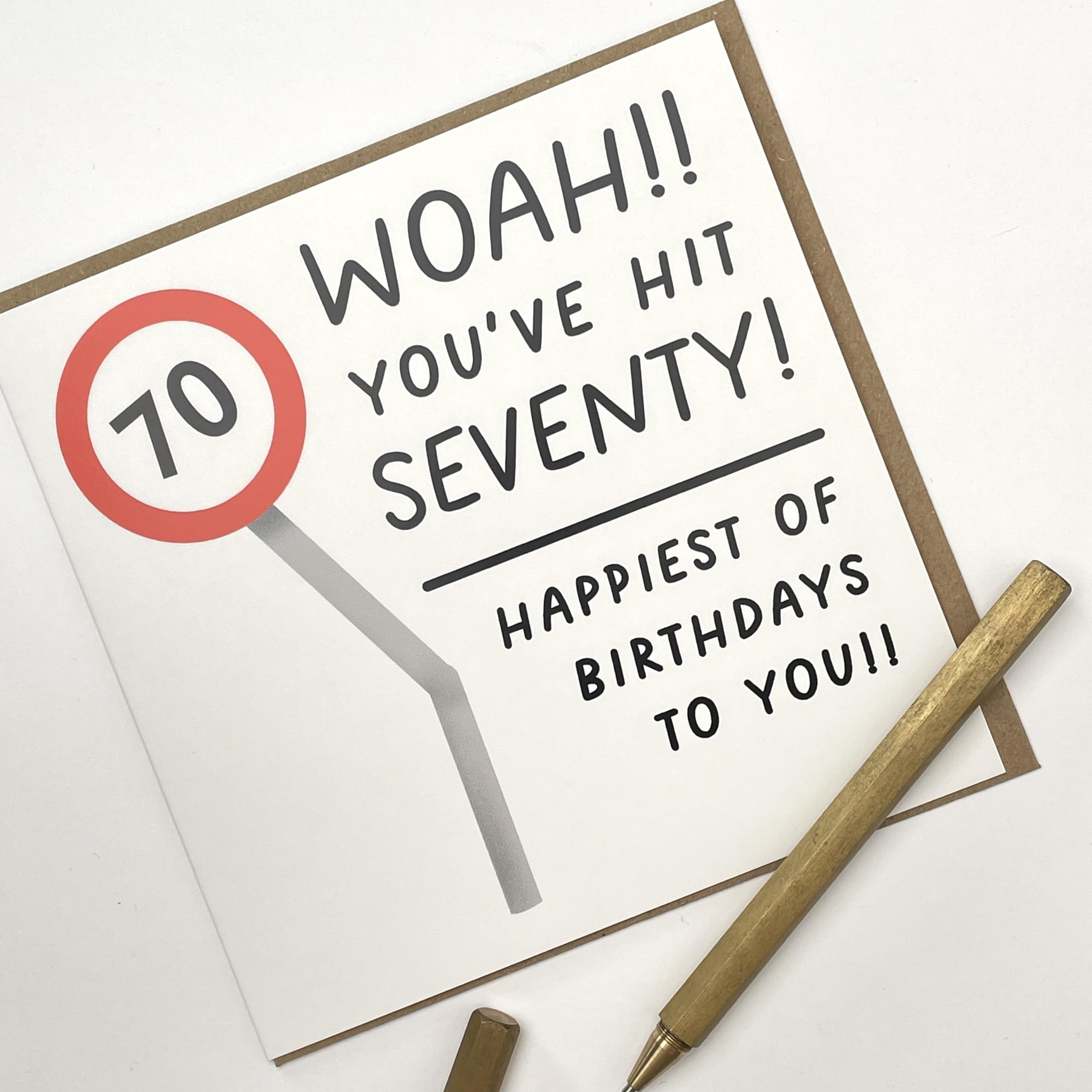 Funny 70th Birthday Card For Son Or Daughter - 'Seems Like Yesterday' Humorous Milestone Card With Gold Foil