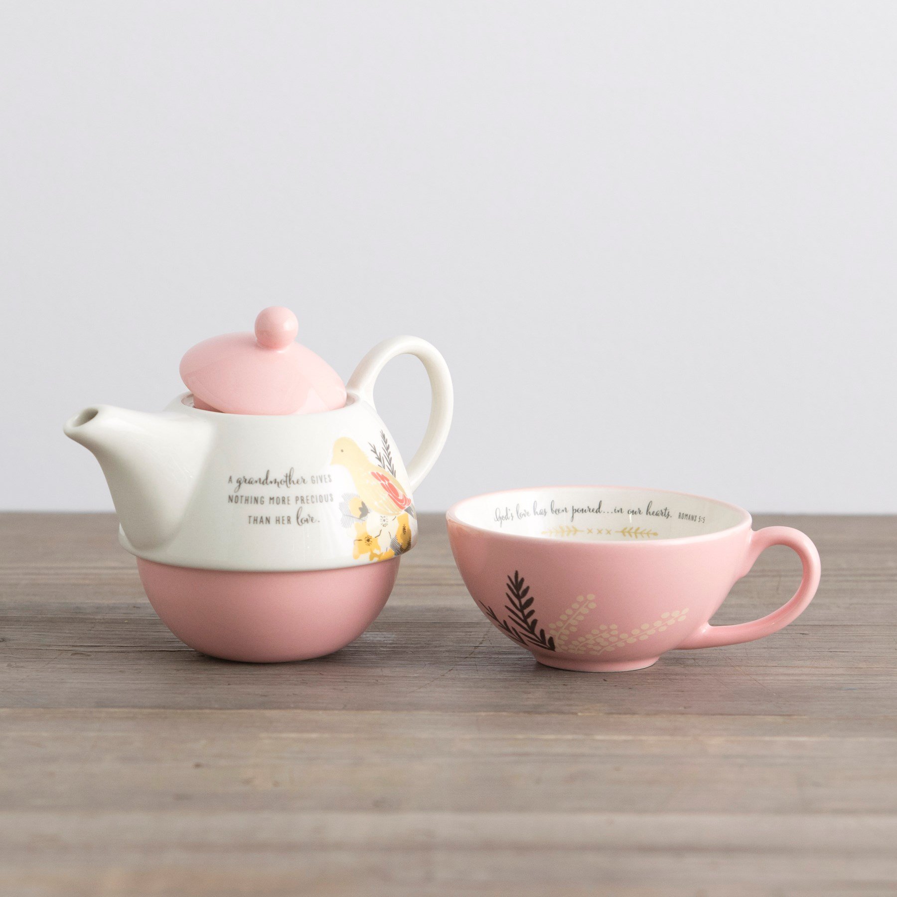 DaySpring Nothing More Precious - Teapot and Cup Set for Grandmother