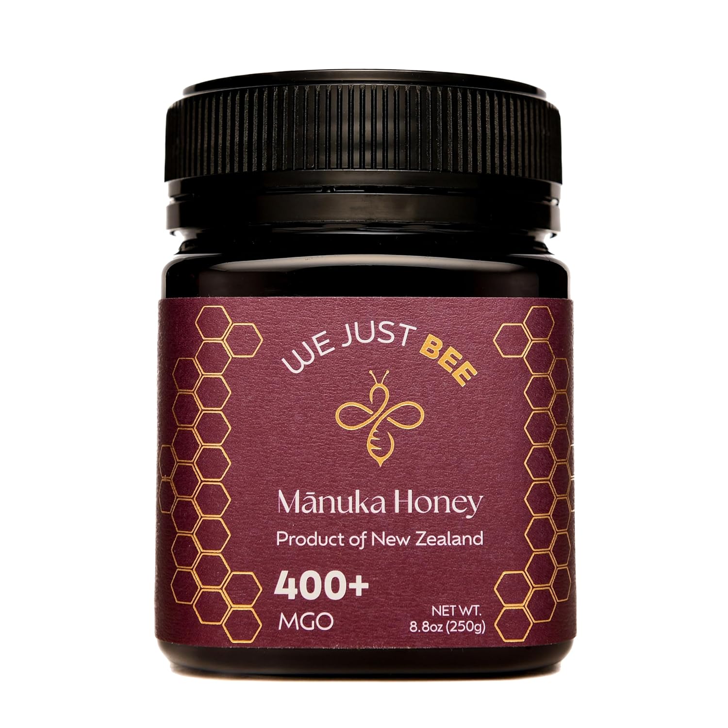 Raw Manuka Honey MGO 400+ | Premium New Zealand Honey – Supports Wellness with Natural Properties | 100% Pure, Sustainably Sourced | Ideal for Tea, Toast, & More – 250g/8.8oz