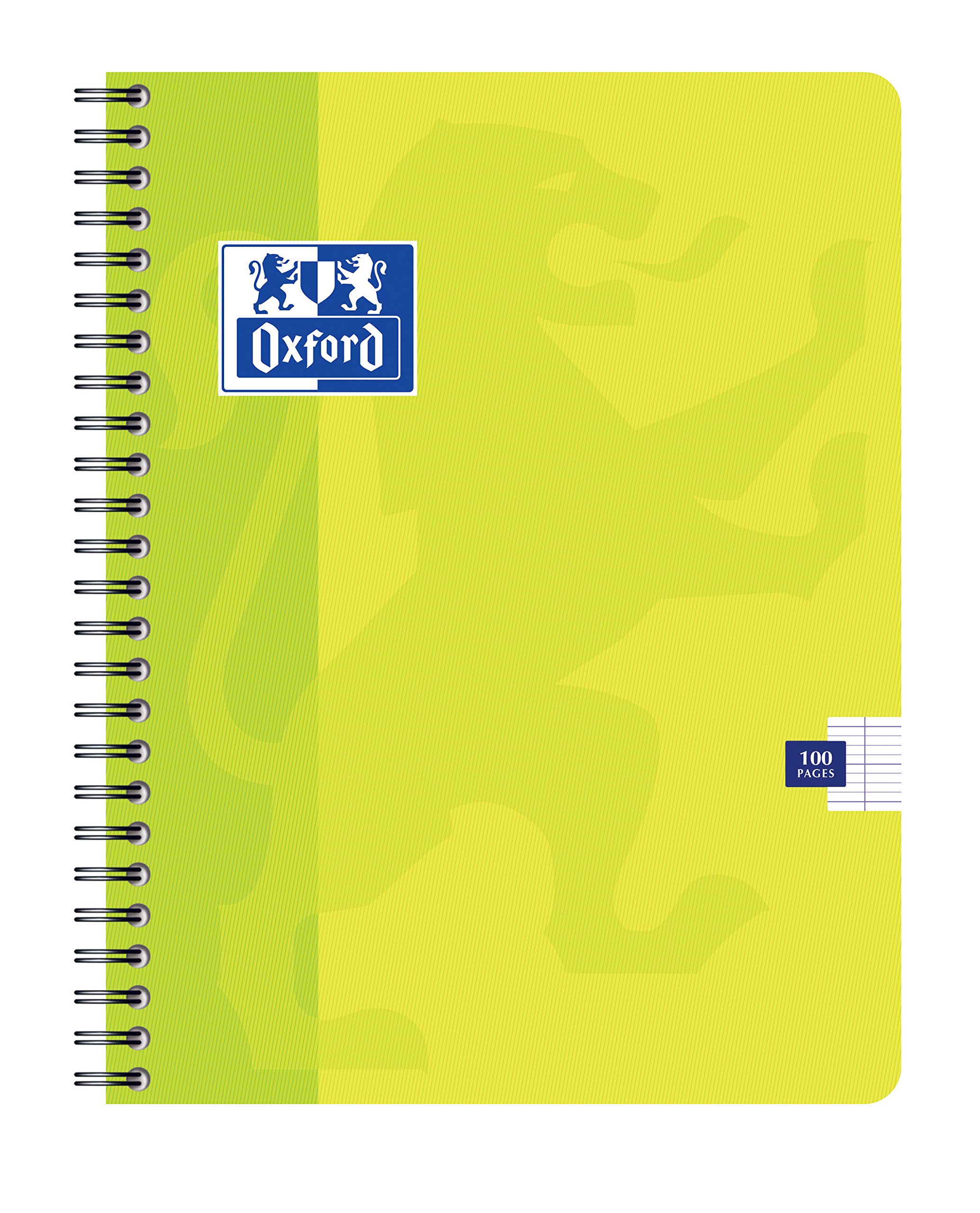 OXFORD Lot de 10 Cahiers à spirale 170 x 220 mm Séyes 100 pages 90g Couverture Aléatoire