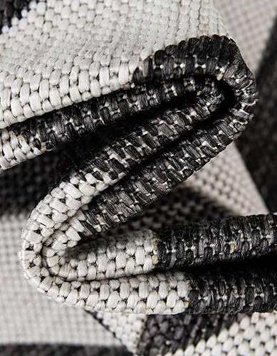 Vista 215 de Unique Loom Unique Loom Outdoor Collection - Alfombra de área - Napa (3 pies 3 pies, redonda, amarillo y aguamarina/amarillo)