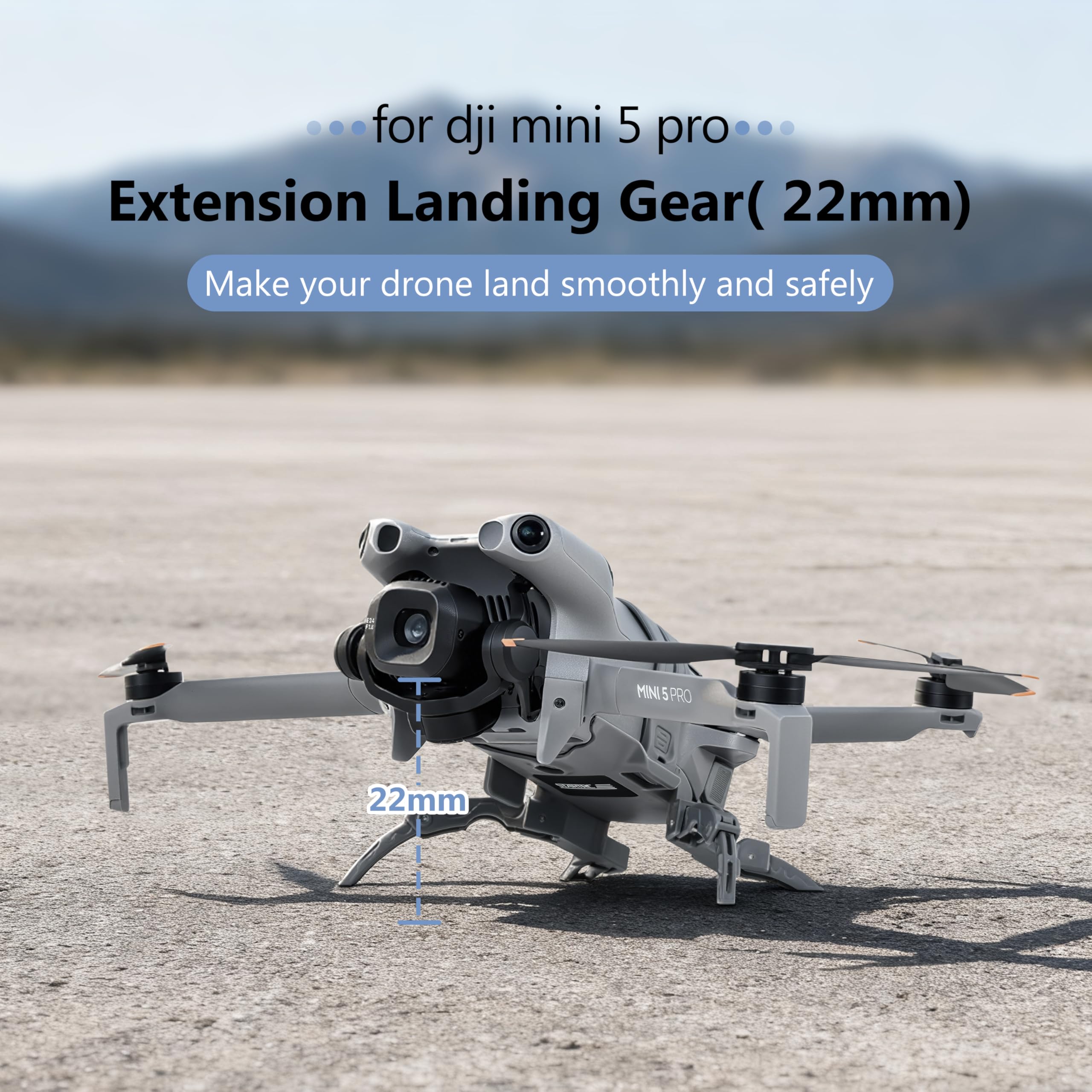 STARTRC Nóżki do lądowania DJI Mini 5 Pro, rozszerzone podwozie do lądowania Gear do DJI Mini 5 Pro Fly More Combo