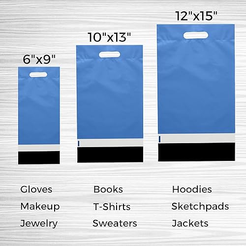 Miniatura 36 de Bolsas esmeriladas para camisetas de 10 x 13, 100 bolsas de envío para ropa, bolsas de agradecimiento, bolsas de paquete, bolsas para pequeñas