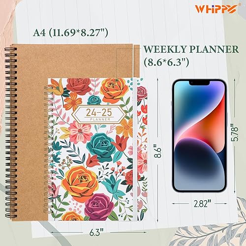 Miniatura 5 de Agenda semanal sin fecha, cuaderno de objetivos semanales con lista de tareas pendientes y rastreador de hábitos, planificador diario, agenda