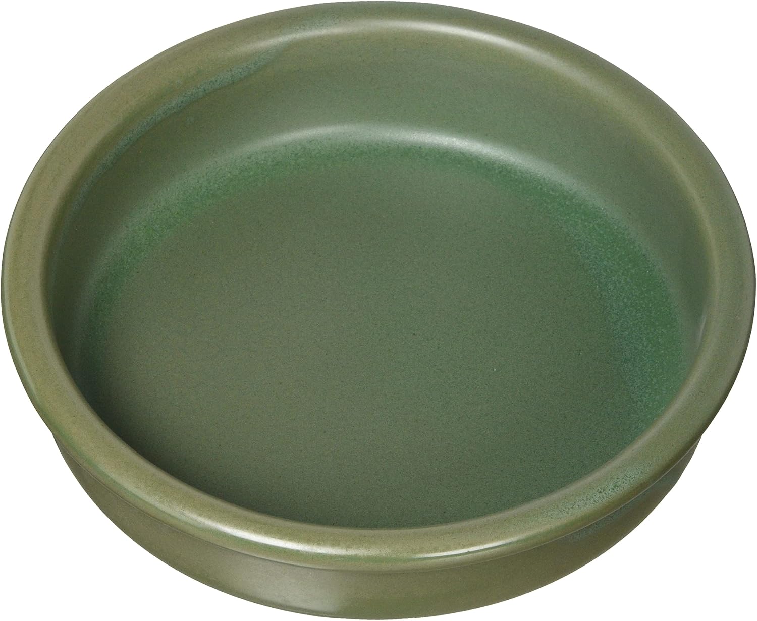 Banko Ware 15589 Ahijo Pot, Mini Pot, Compatible with Direct Fire, Ahijo Bowl, Plate, Large, Diameter Approx. 5.5 inches (14 cm), Green, Tableware, Pottery, Microwave Oven, Made in Japan