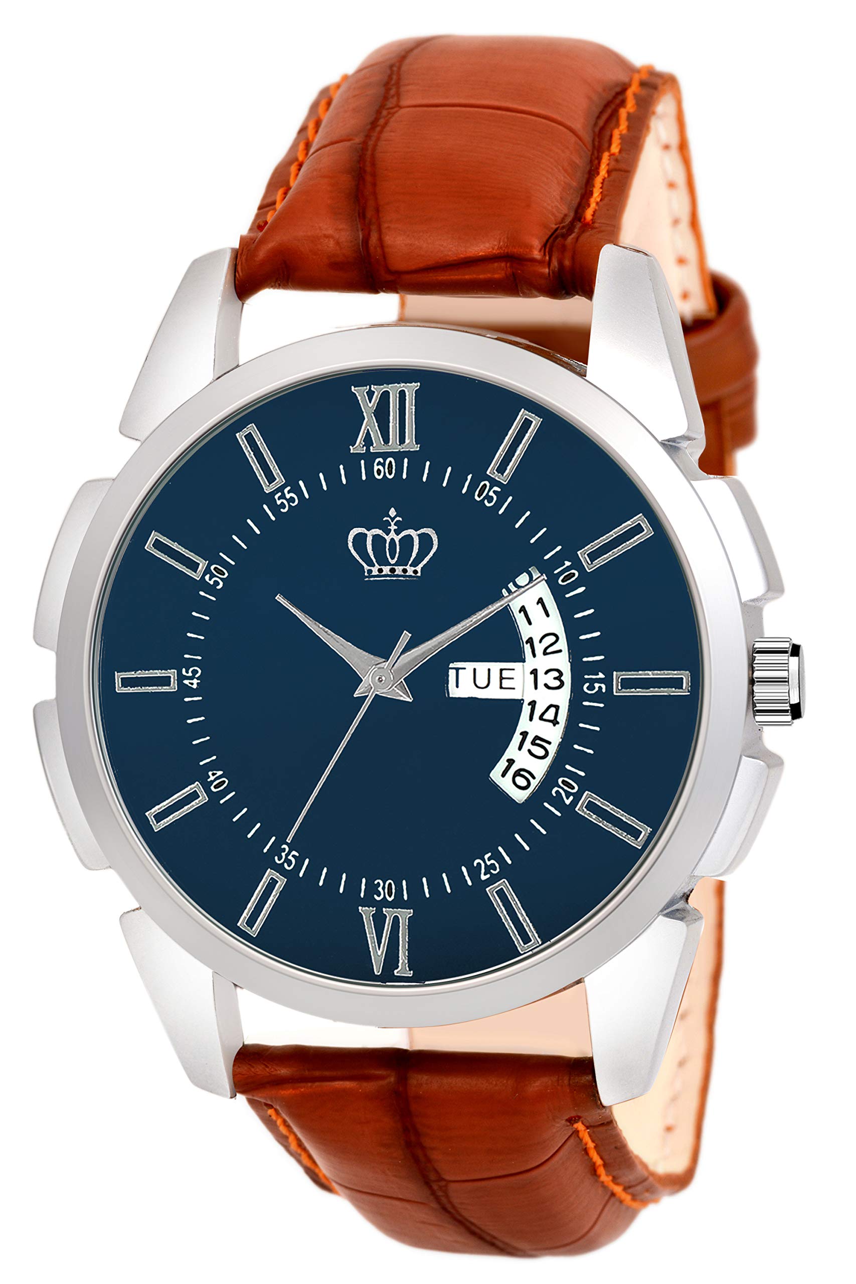 SMAEL Analogue Mens Watch (Dark Blue Dial Brown Colored Strap) (B0865JL41B) Amazon Price History, Amazon Price Tracker