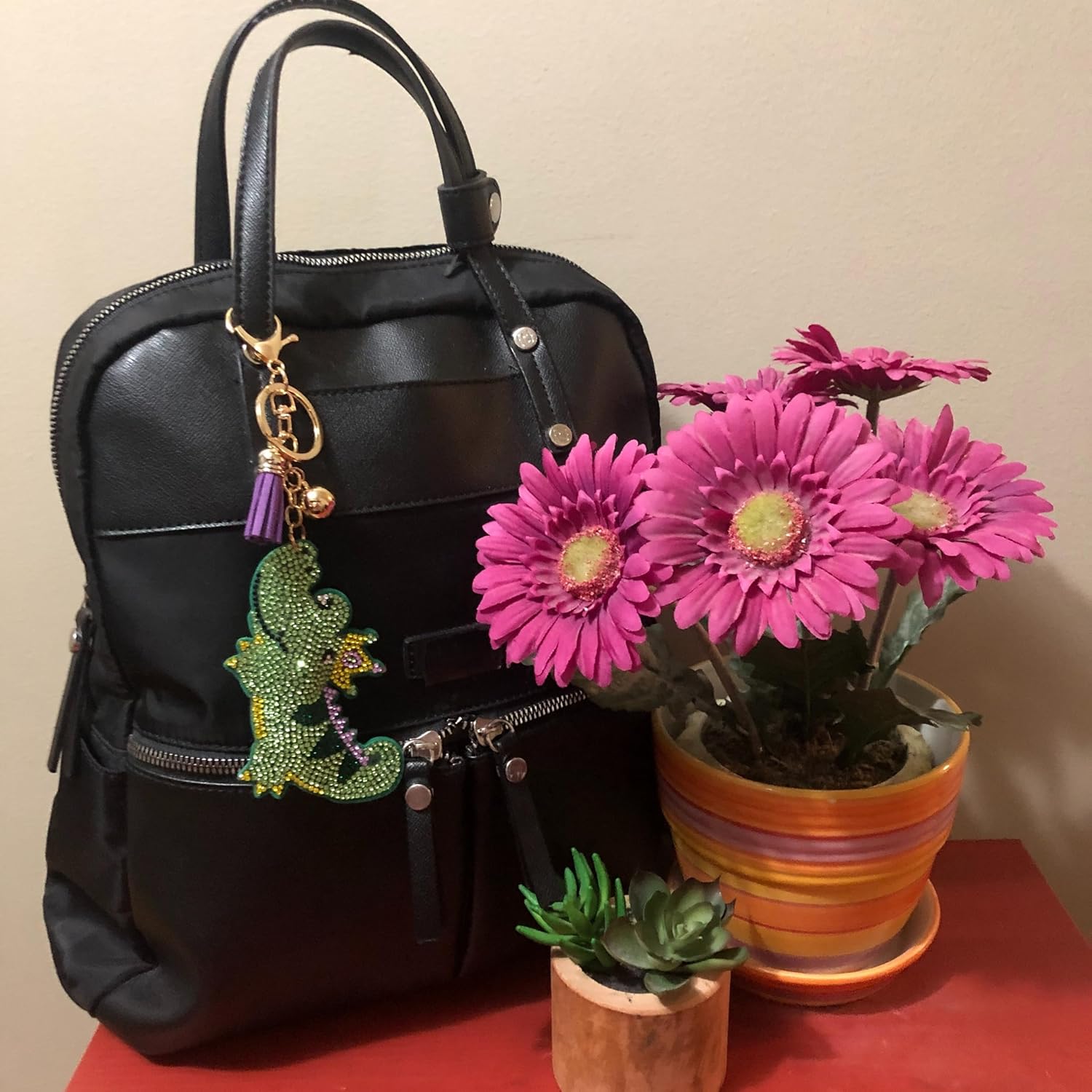 Popfizzy Rhinestone Keychains for Women and Girls, Bling Purse Charms, Birthday Gifts for Her, Backpack Key Chain, Bag Charms - Image 7