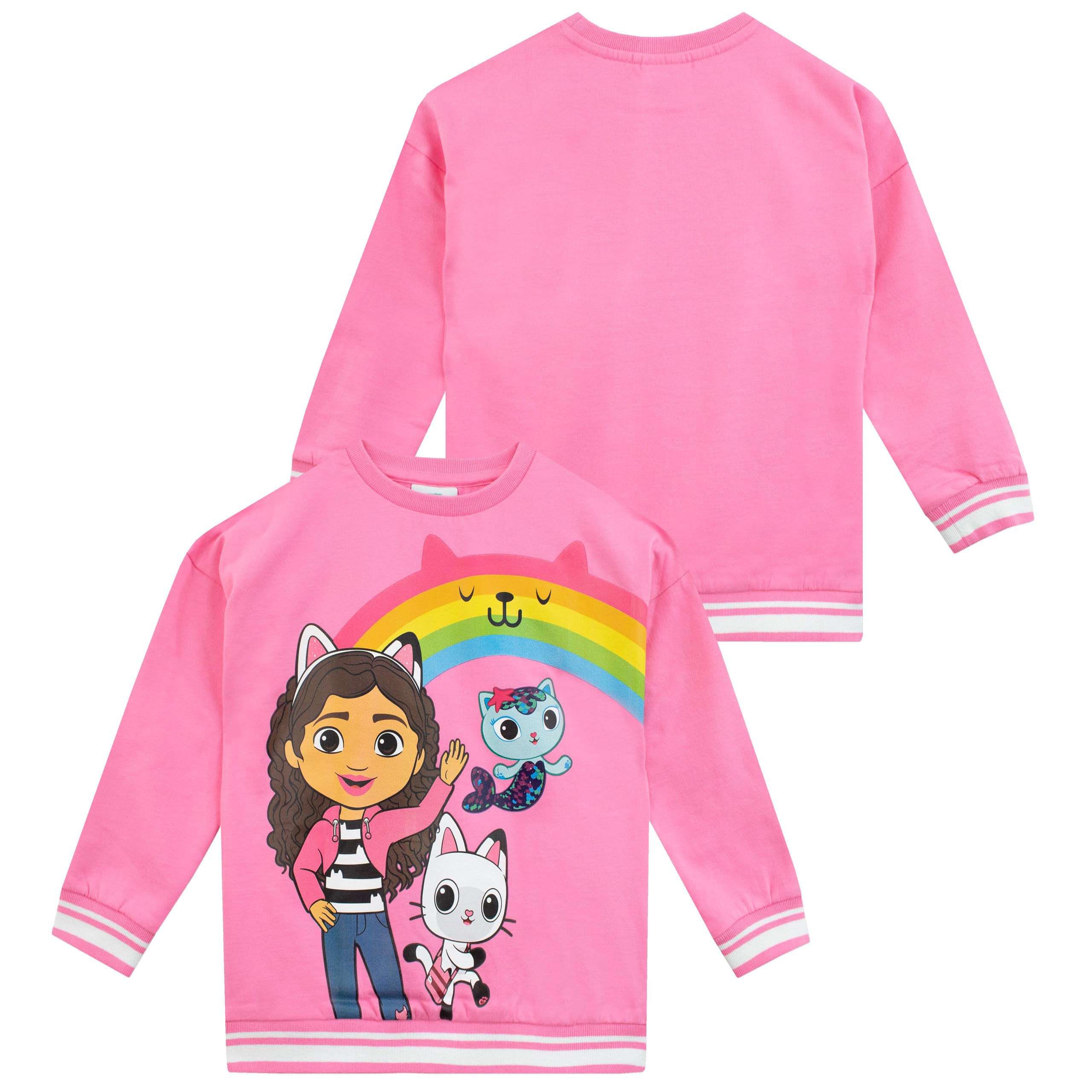 DREAMWORKS GABBY'S DOLLHOUSE Set Felpa e Leggings per Ragazze Pandy Paws e Mercat Co ORD | Completi e Set di Abbigliamento per Ragazze | dai 3 ai 10 Anni| Merce Ufficiale Gabby