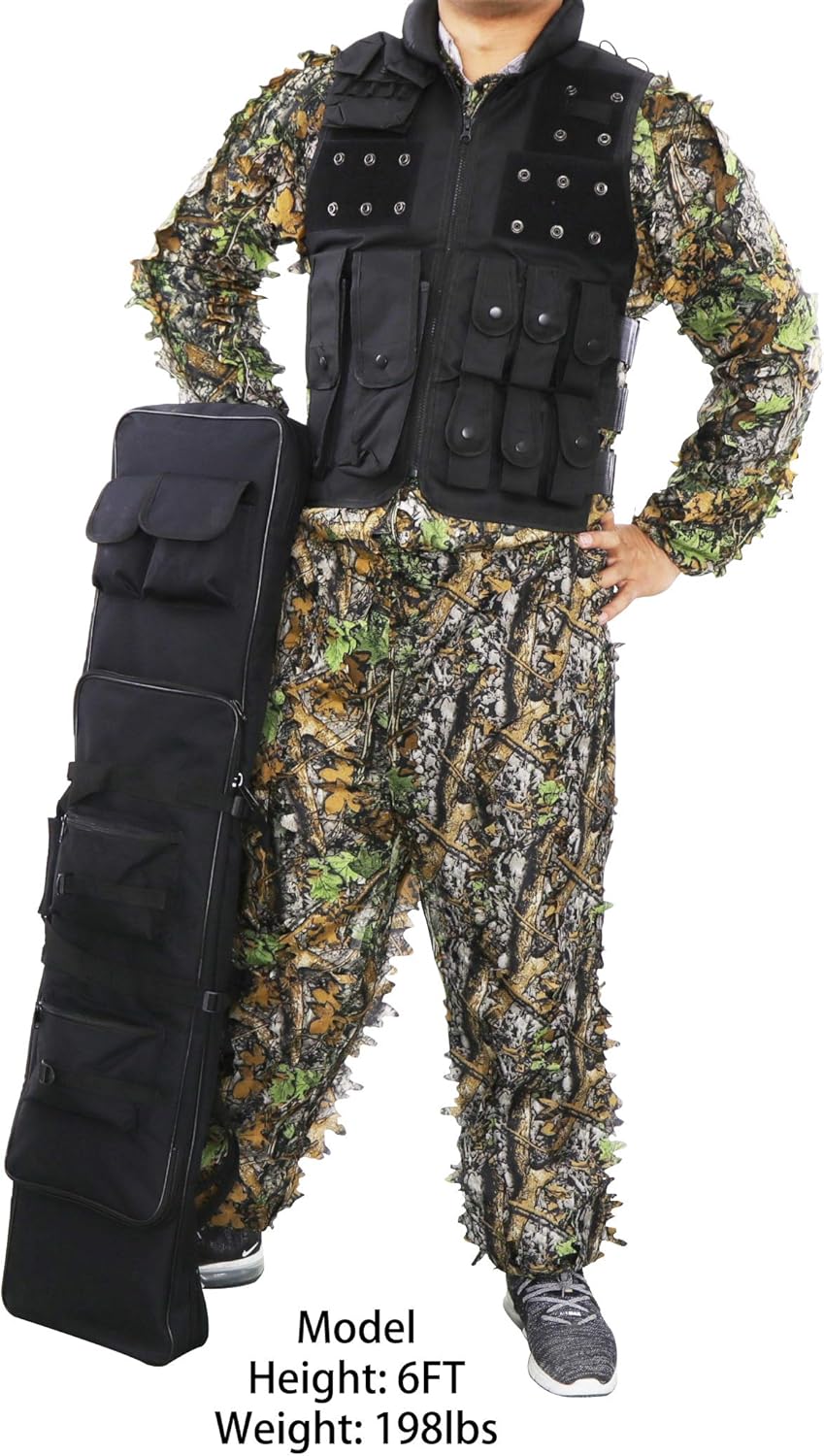 Sutekus Tactical Vest For Outdoor Paintball Airsoft Game Combat Training & Costume