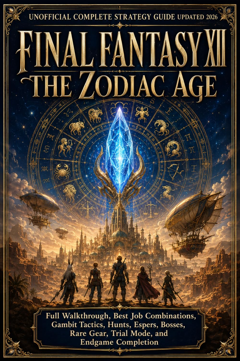 FINAL FANTASY XII THE ZODIAC AGE Unofficial Complete Strategy Guide Updated 2026: Full Walkthrough, Best Job Combinations, Gambit Tactics, Hunts, ... Rare Gear, Trial Mode, and Endgame Completion