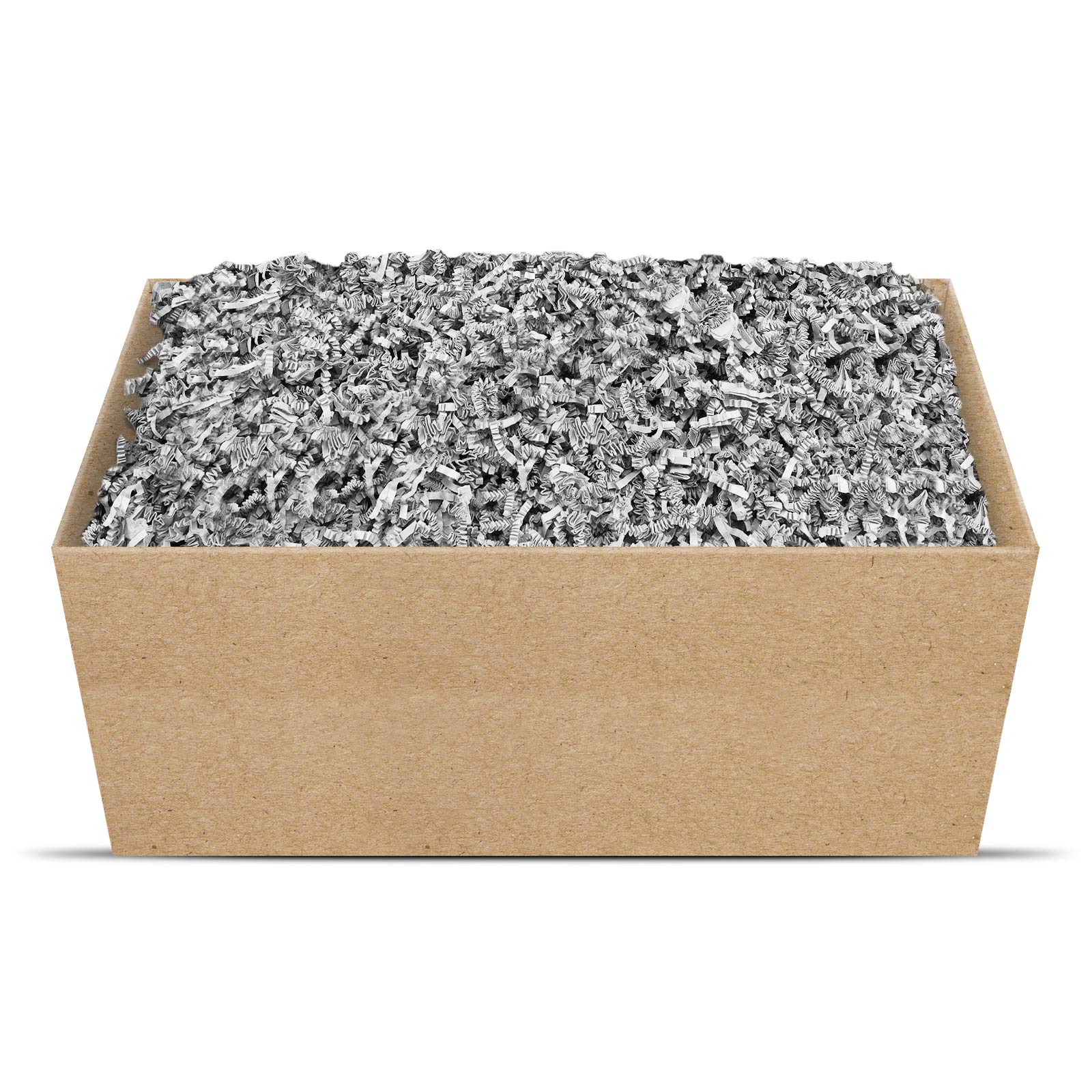 Geschenkfüllmaterial Umweltfreundliches Geschenkverpackungsmaterial viele Farben 125g-1kg (Silber-grau, 2kg)