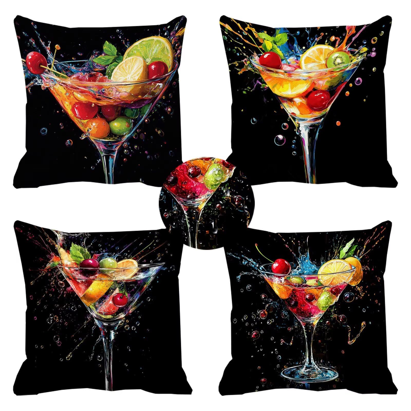 Housse de coussin extérieur imperméable pour embellir votre patio et salon de jardin en été k-426