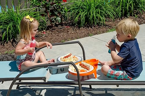 Miniatura 7 de The Original Party Pal, Bandeja de comida todo en uno, rojo oscuro