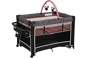 Disney Baby Minnie Classic Mouse Playard and Rocking Bassinet