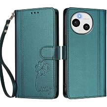 Leather Case for Sharp Aquos sense10, PU Leather Magnetic Folio Flip Wallet Case with Card Holder Kickstand Shockproof Protective Phone Cover for Sharp Aquos sense10, DarkGreen