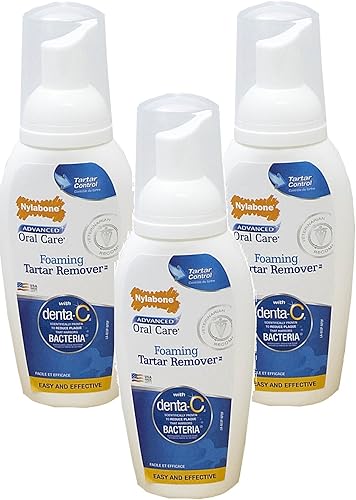 Nylabone 3 paquetes avanzado cuidado bucal 4 oz perro espumante sarro removedor Nylabone 3 paquetes avanzado cuidado bucal 4 oz perro espumante sarro removedor
