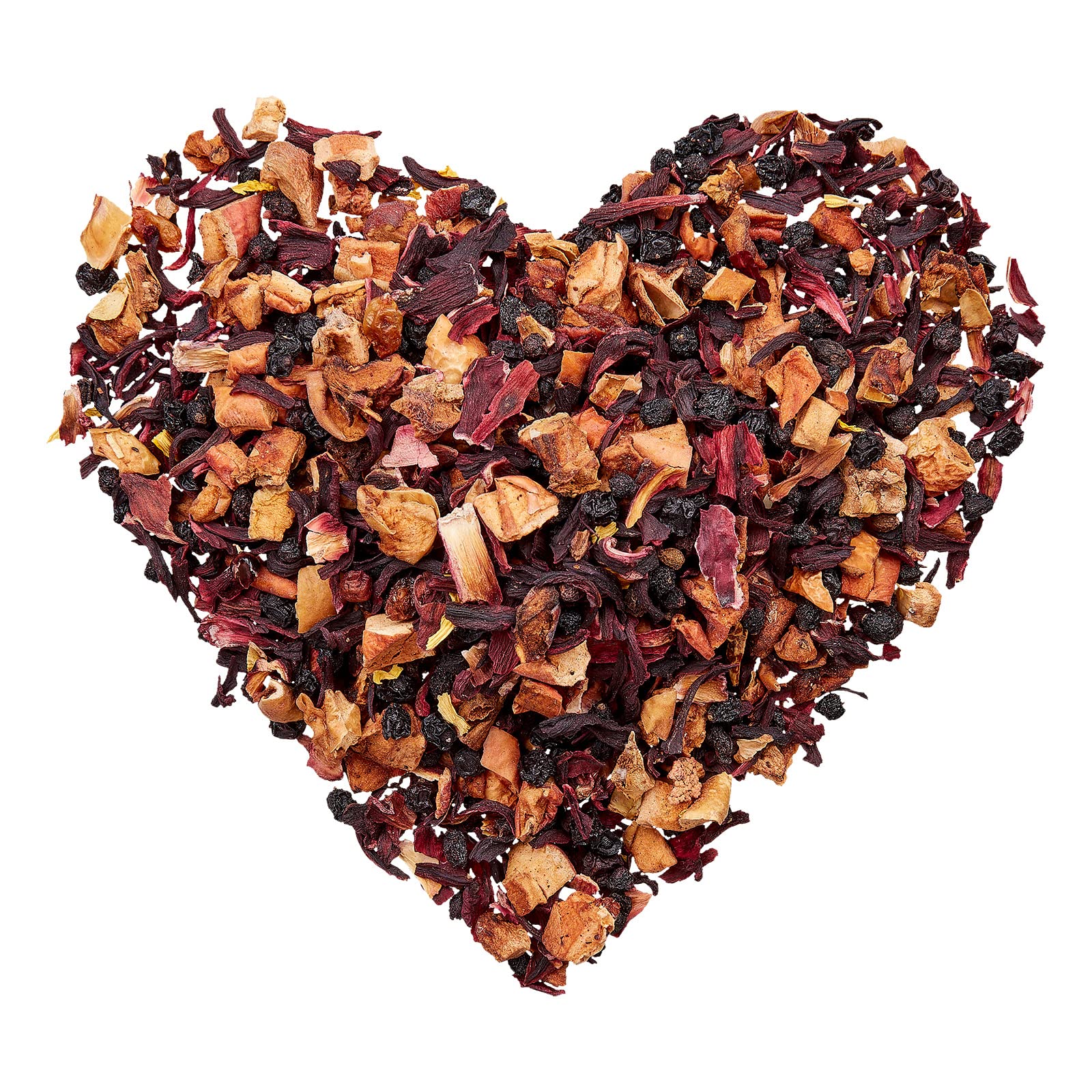 FRUTEG Té de la fruta del perdedor Thorn Thorn con elderberries 1000 g | Té de fruta suelto | Fine Herber Taste of Tea mezcla con manzana y hibisco | Té suelto 1 kg