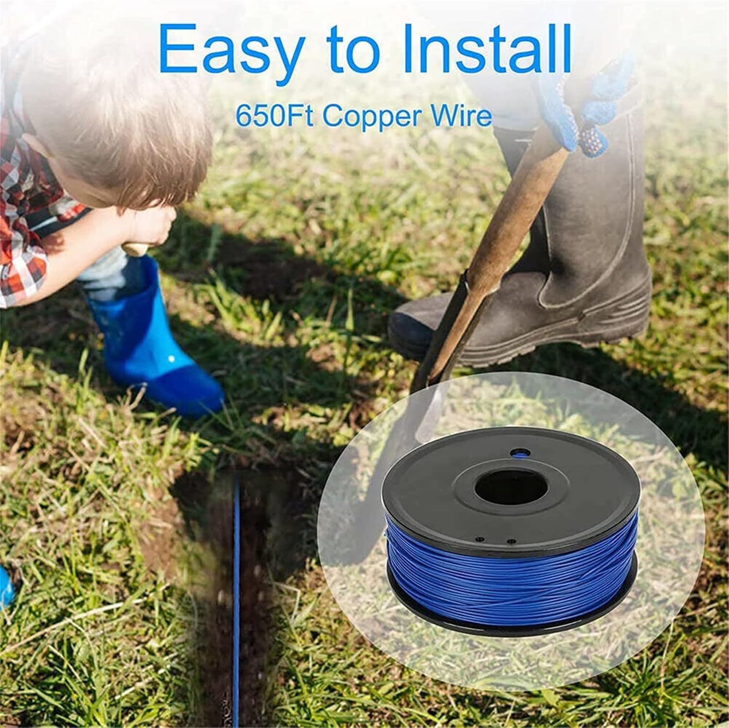 In-Ground Fence Systems, Electric Dog Fence, Covers up to 1/2 Acre, for Dogs Over 8 lb, Waterproof Receiver with Tone/Static Correction, 984 Feet Wire, Suitable for Small, Medium, Large Dogs,for3dogs