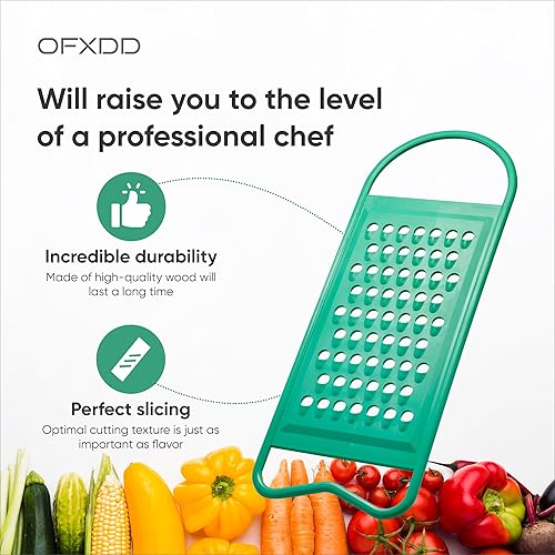 Miniatura 4 de Ralladores para cocina  Trituradora de cocina con mango  Rallador de mano plano  Ralladores de plástico, peladores y rebanadores para papas,