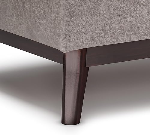 Miniatura 8 de SimplIHome Owen - Otomana de almacenamiento para mesa de café pequeña con tapa en forma de bandeja, rectangular, de 34 pulgadas de ancho, moderna de