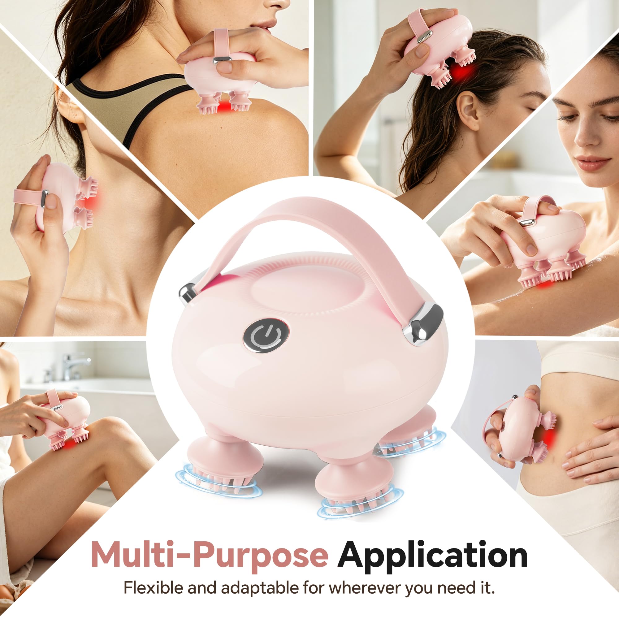 Electric Scalp Massager, Head Massager for Neck Body Stress Relax