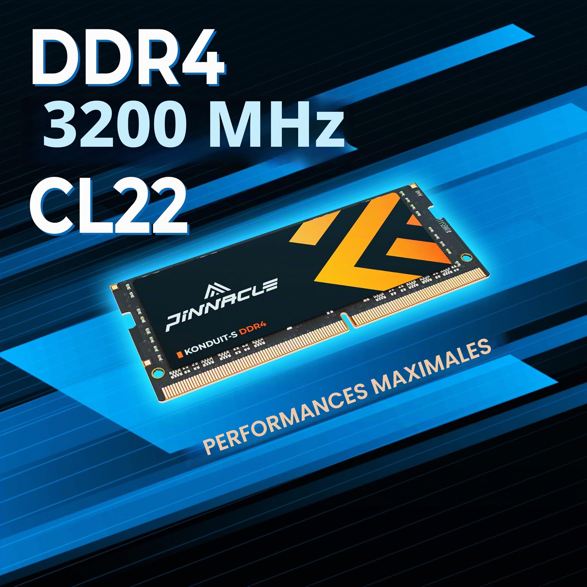Timetec 8GB Pinnacle DDR4 3200MHz (Or 2933MHz Or 2666MHz) PC4-25600 Non-ECC Unbuffered 1.2V CL22 1Rx8 Single Rank 260 Pin SODIMM Laptop Notebook PC Computer Memory RAM Module Upgrade