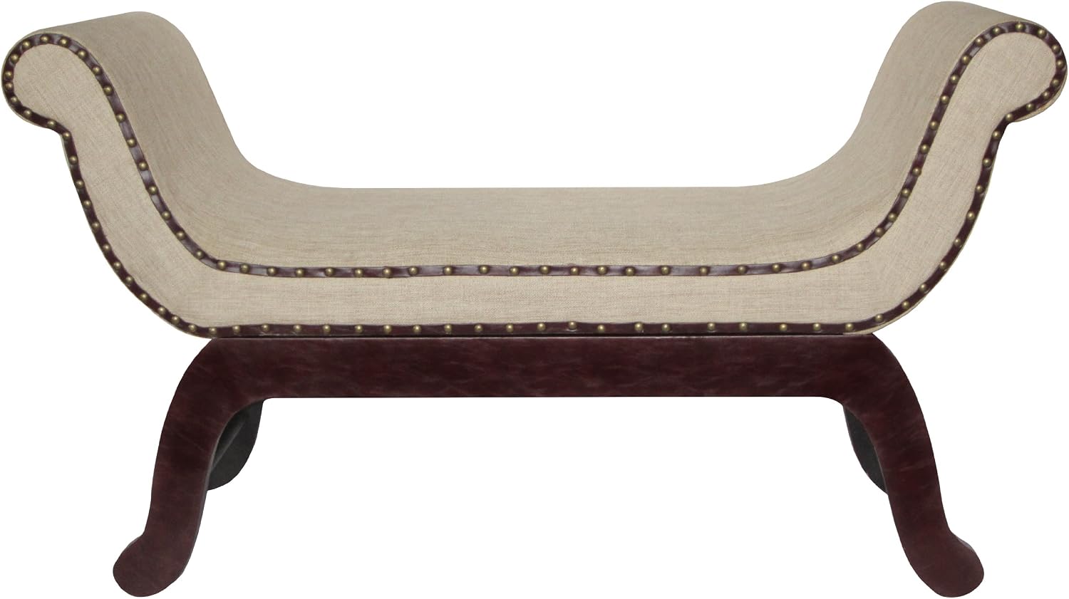 Premier Housewares Natural Linen Chaise Longue