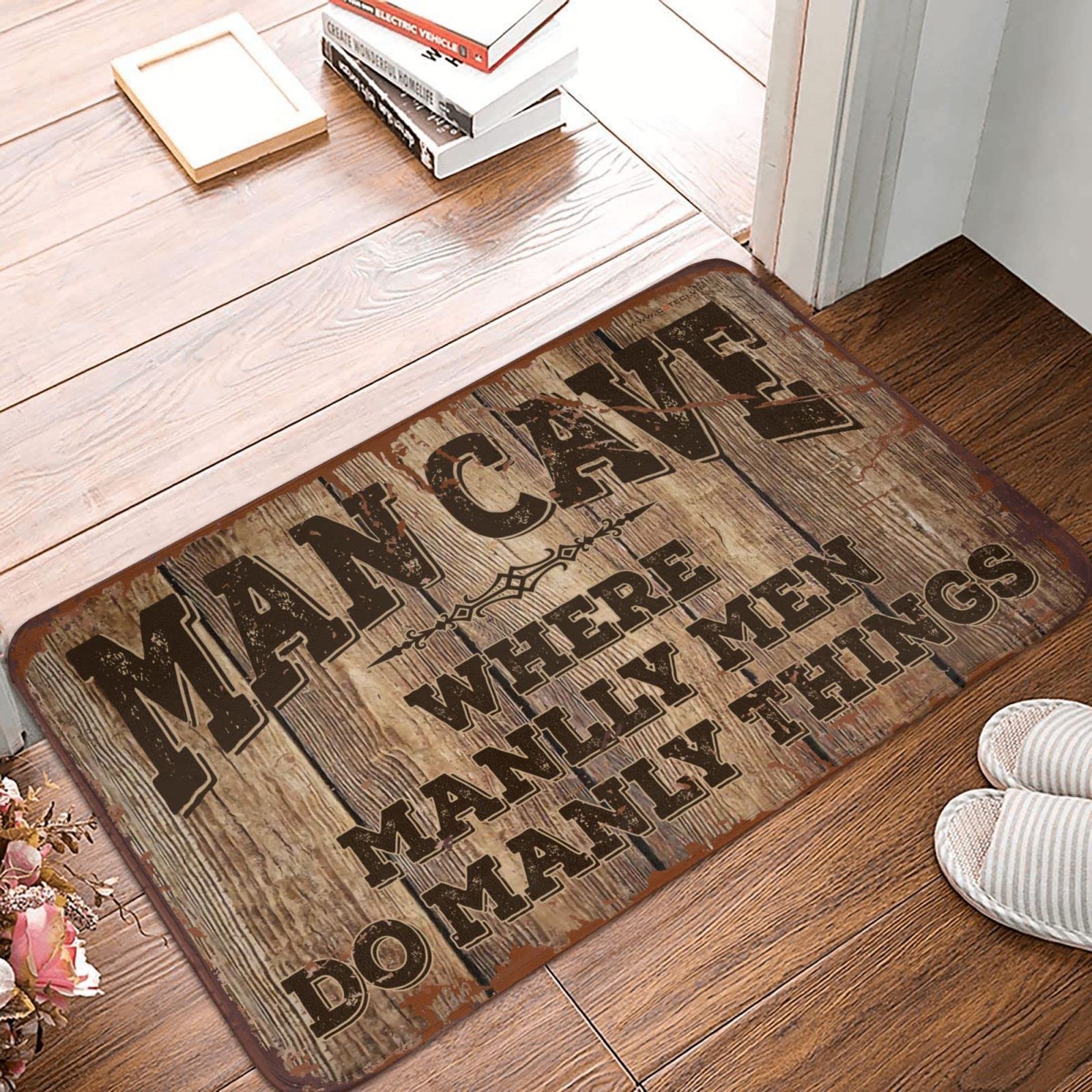 Tapis de porte drôle pour une entrée de ferme accueillante 65x90cm
