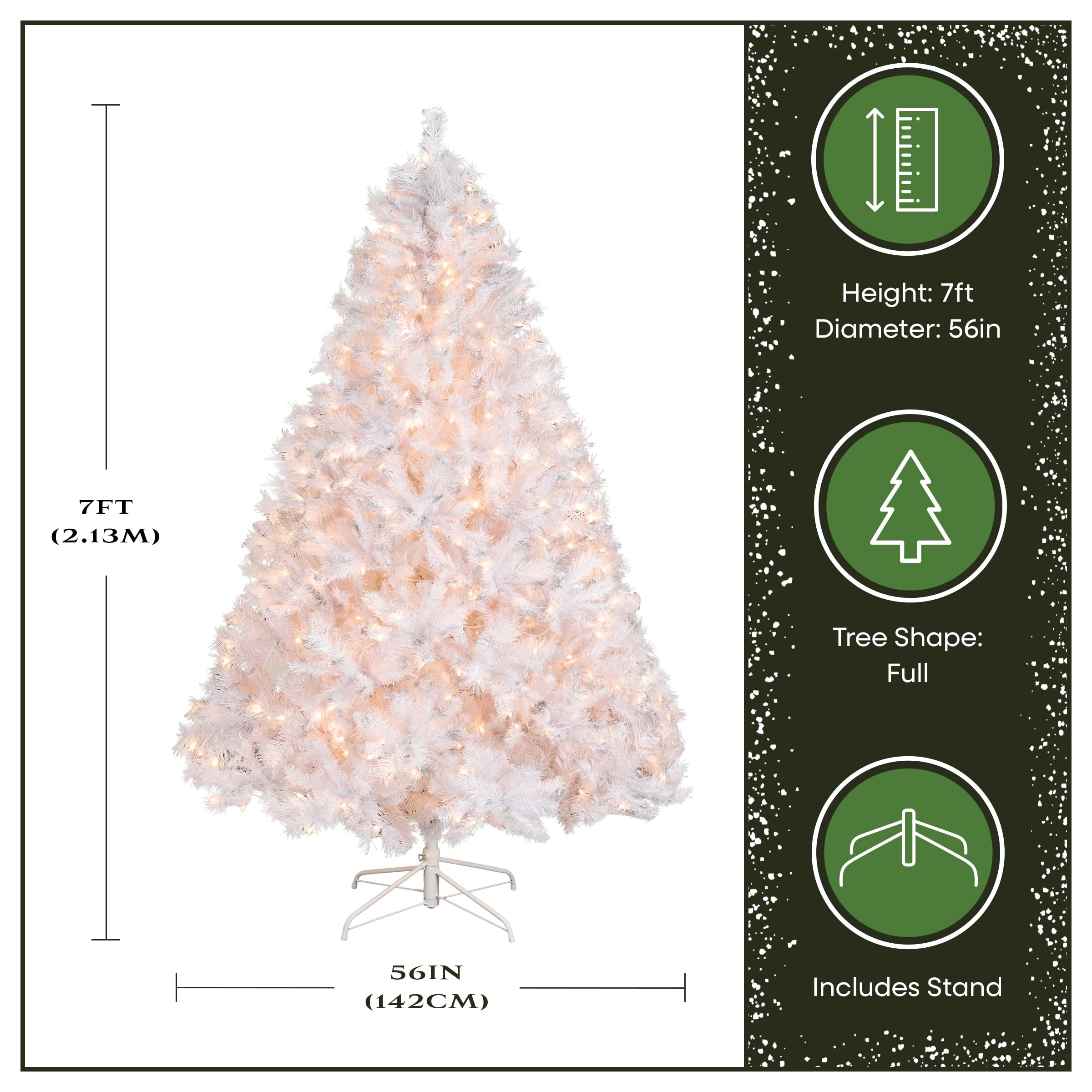 Amazon.com: National Tree Company 7 ft Pre-Lit Winchester Pine