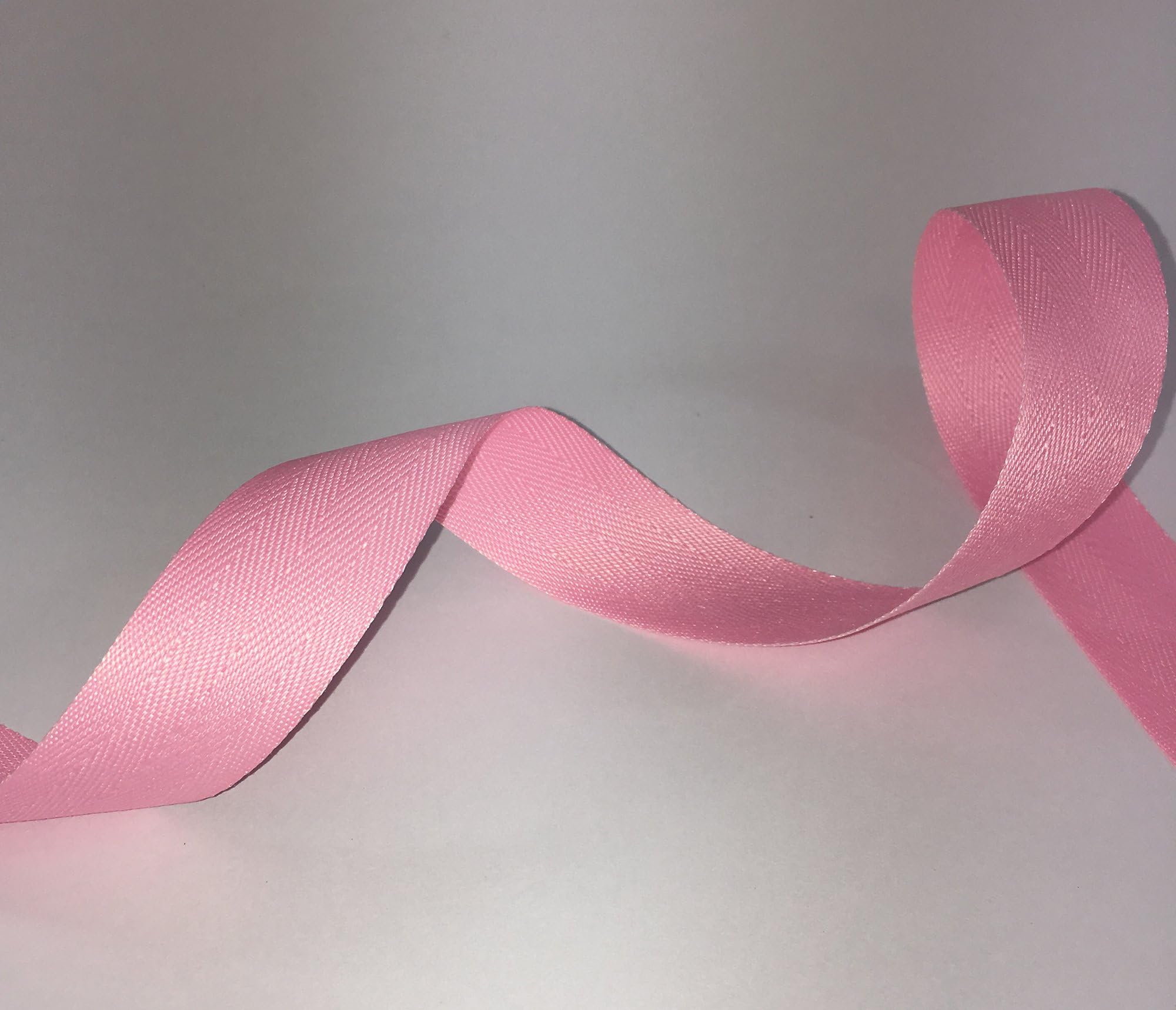 Pink Herringbone ribbon/Bunting tape 38mm x 2 metre cut from roll