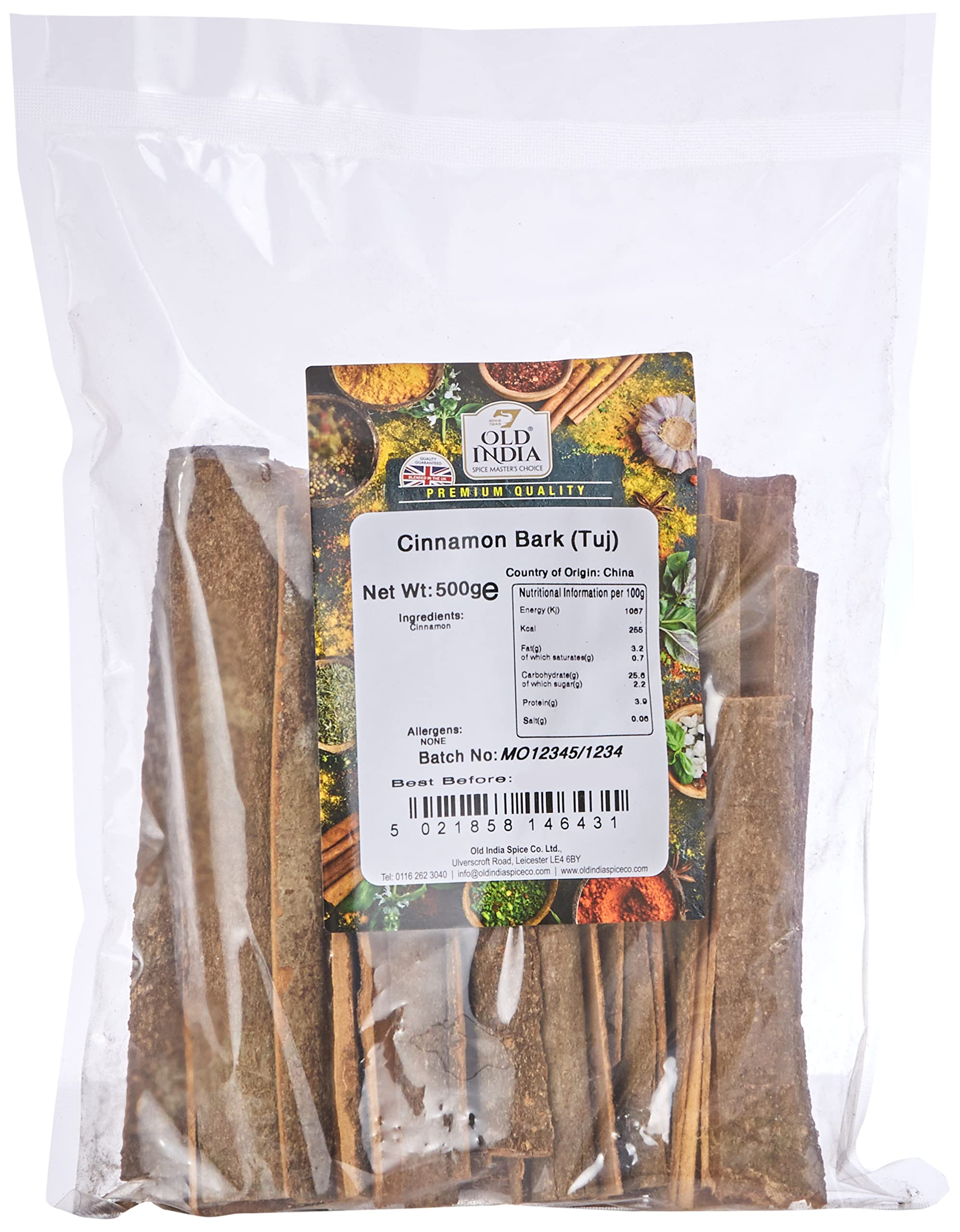 Old India Cinnamon Bark (Tuj) 500g