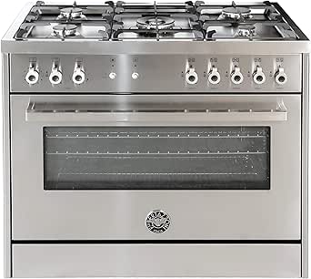 Bertazzoni, 90X60 Cm Full Gas Cooker, Single Fan, Self-Cleaning, Cast ...