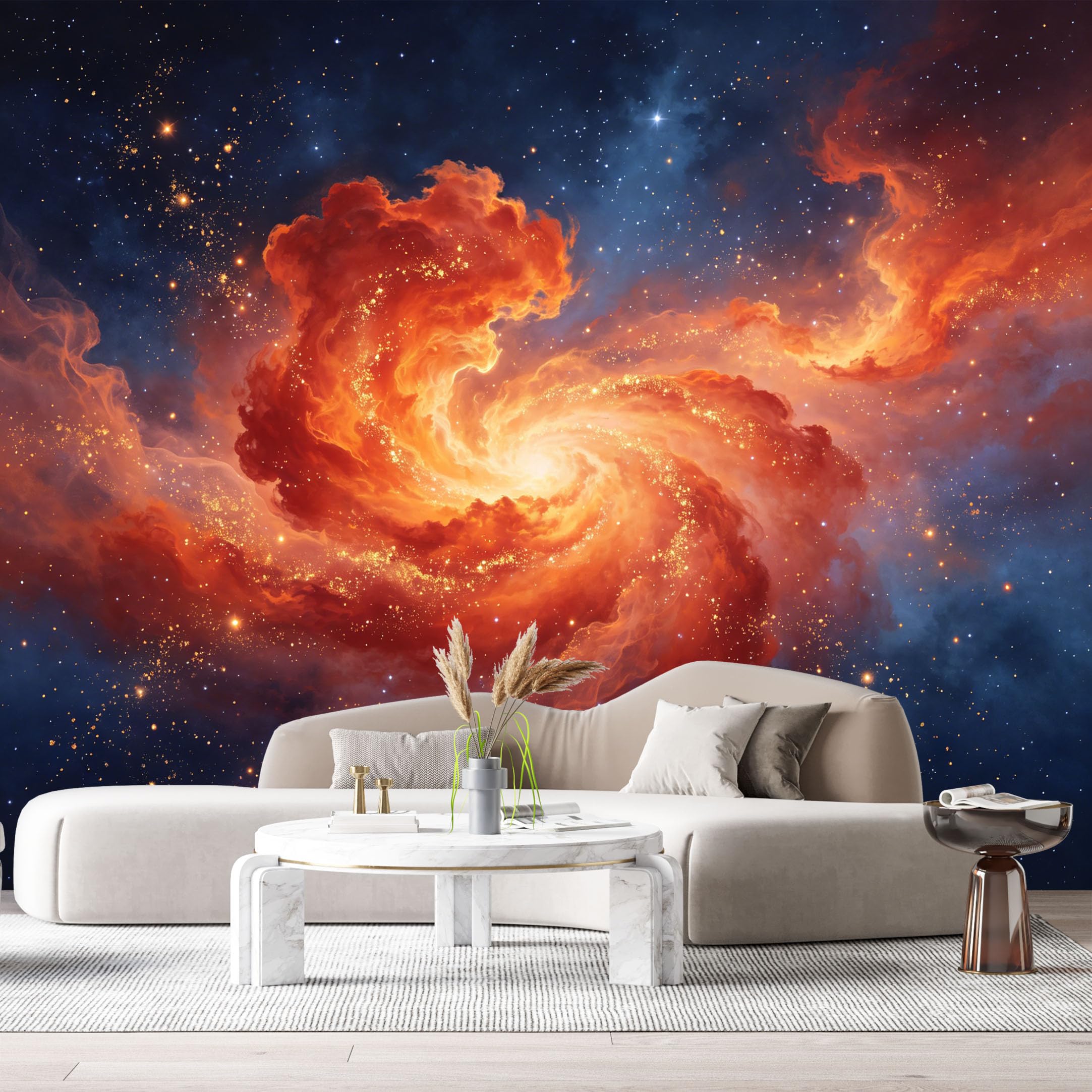 Custom Size Wall Murals Outer Space Galaxy Nebula Stars Abstract 3D SelfAdhesiveWall Fabric Removable Wallpaper Wall Decor for Living Room Bedroom Bathroom