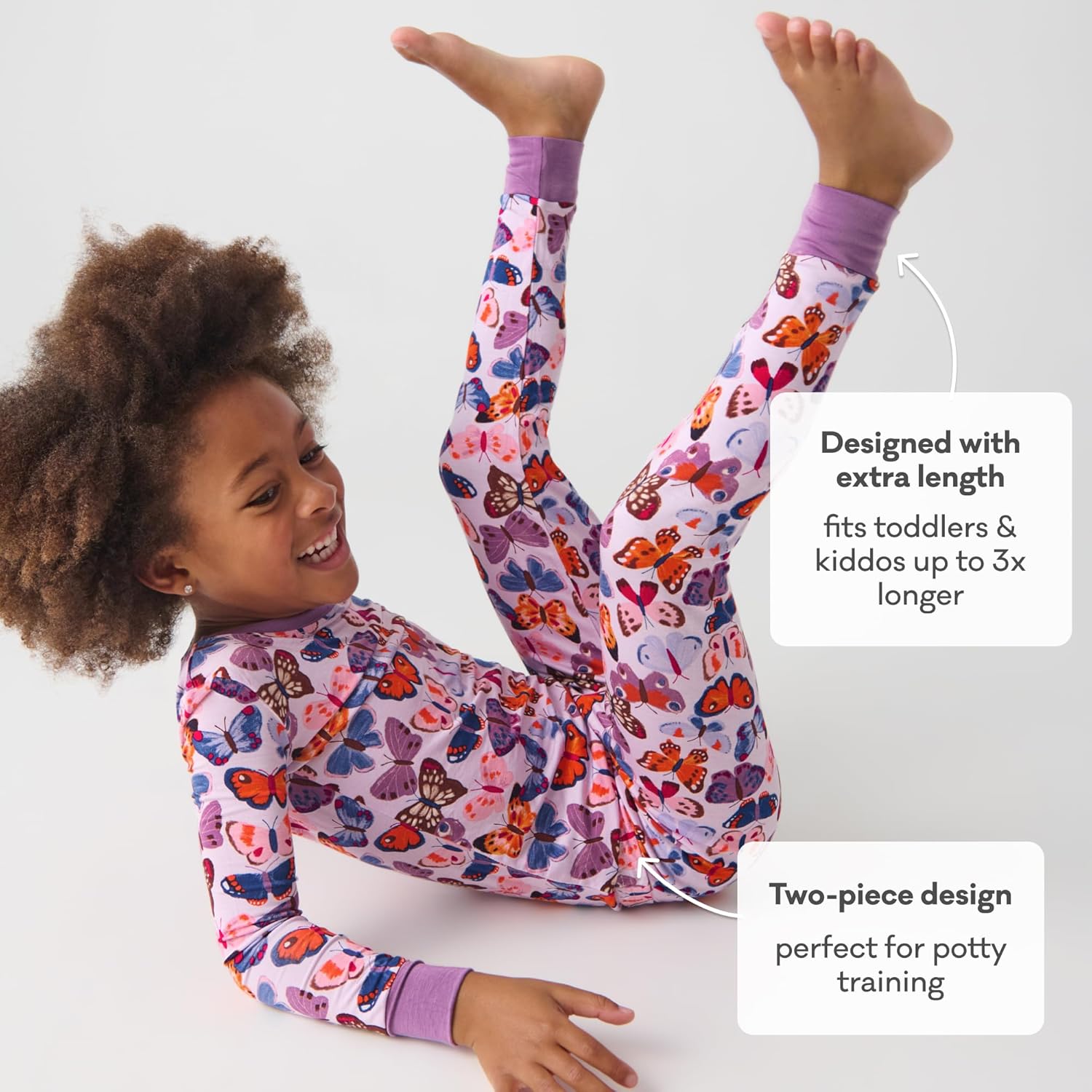 Little Sleepies Two-Piece Pajama Set for Boys & Girls, Soft Viscose from Bamboo Toddler Pajamas for Kids, Family Matching PJs