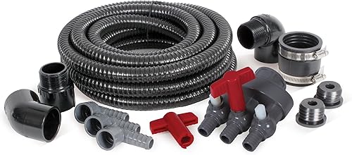 Atlantic Water Gardens FBKIT3 Kit de fontanería para lavabo de fuente, válvula triple