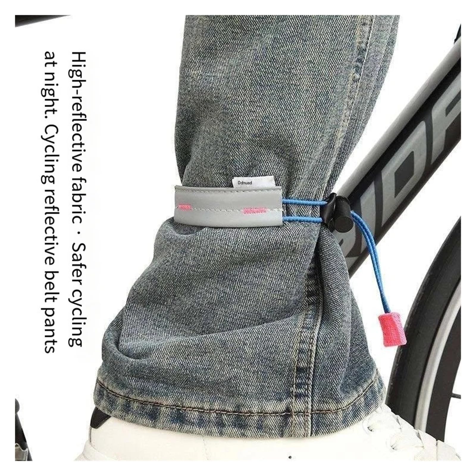 Correas elásticas reflectantes para las piernas del tobillo, bandas de seguridad de alta visibilidad para ciclismo, equitación nocturna