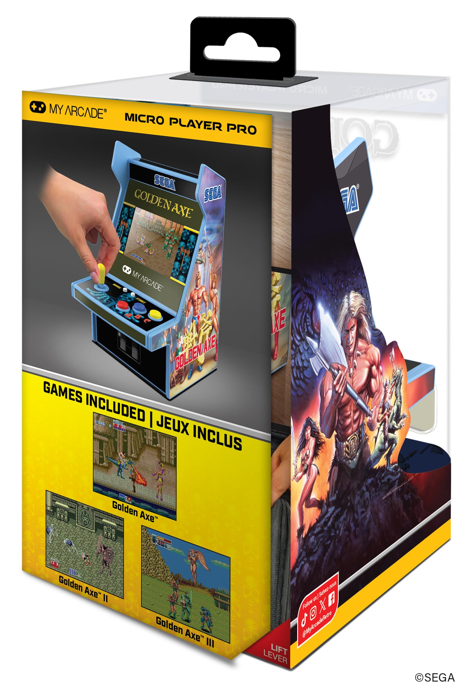 MyArcade DGUNL-7161 Golden Axe Micro Player Pro Portable Retro Arcade