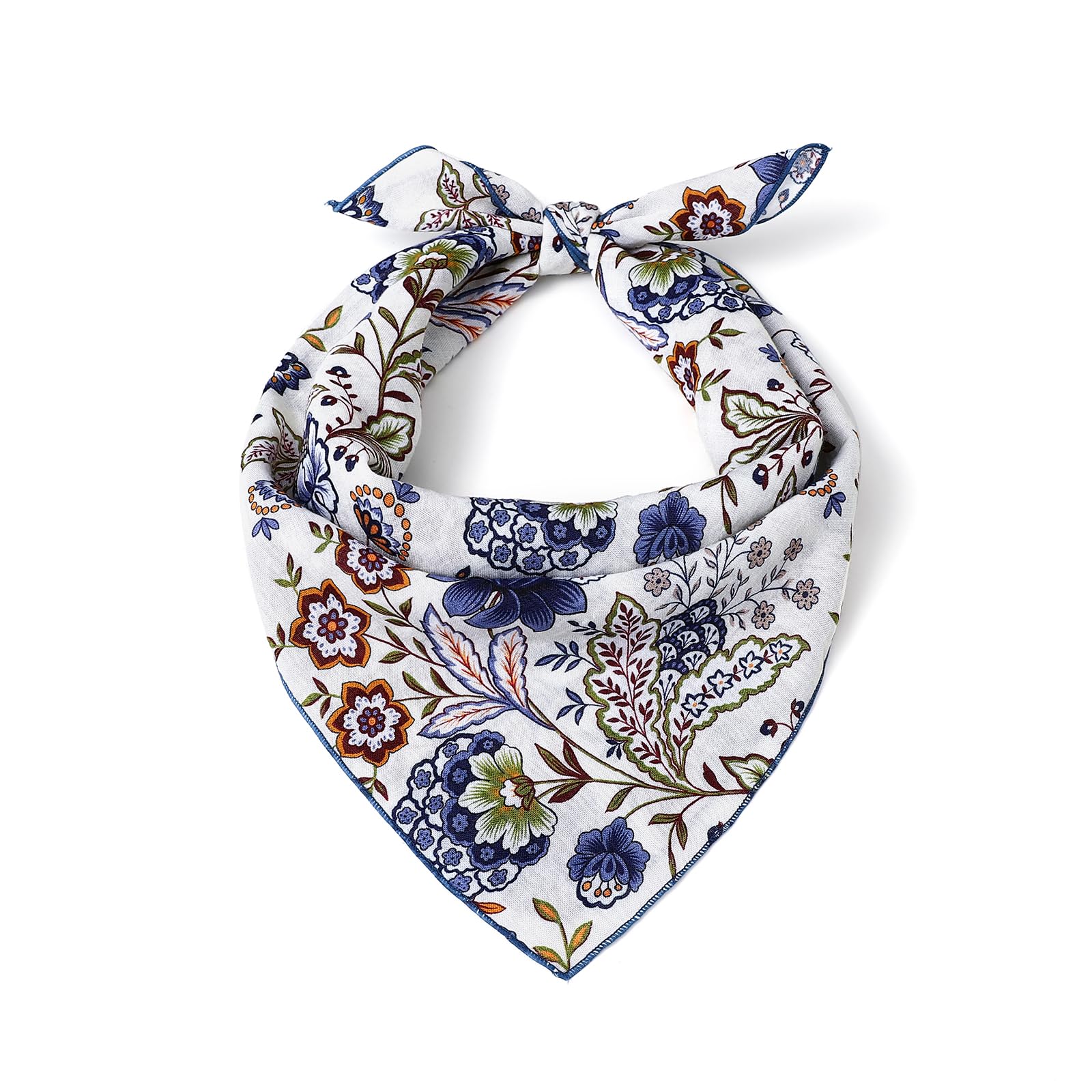 STARWHISPER Unisex 22x22 Inch Cotton Blended Soft Bandana Handkerchief Hair Scarf Headband for Men and Women