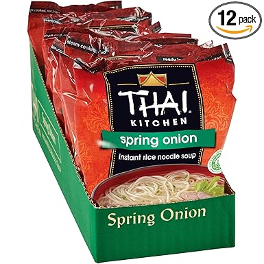 Thai Kitchen Gluten Free Spring Onion Instant Rice Noodle Soup, 1.6 oz (Pack of 12)