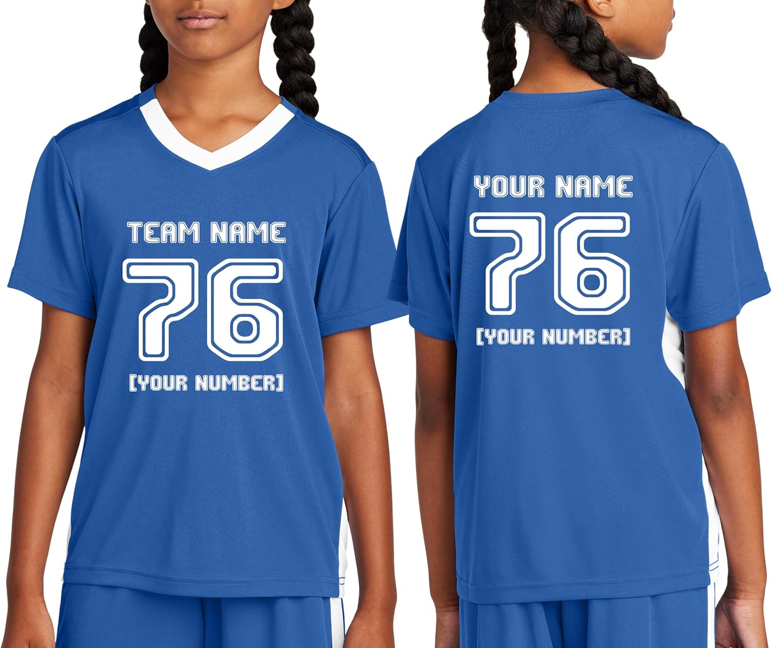 Custom Youth Soccer Jersey Your Name Team Number Personalized Soccer Jersey