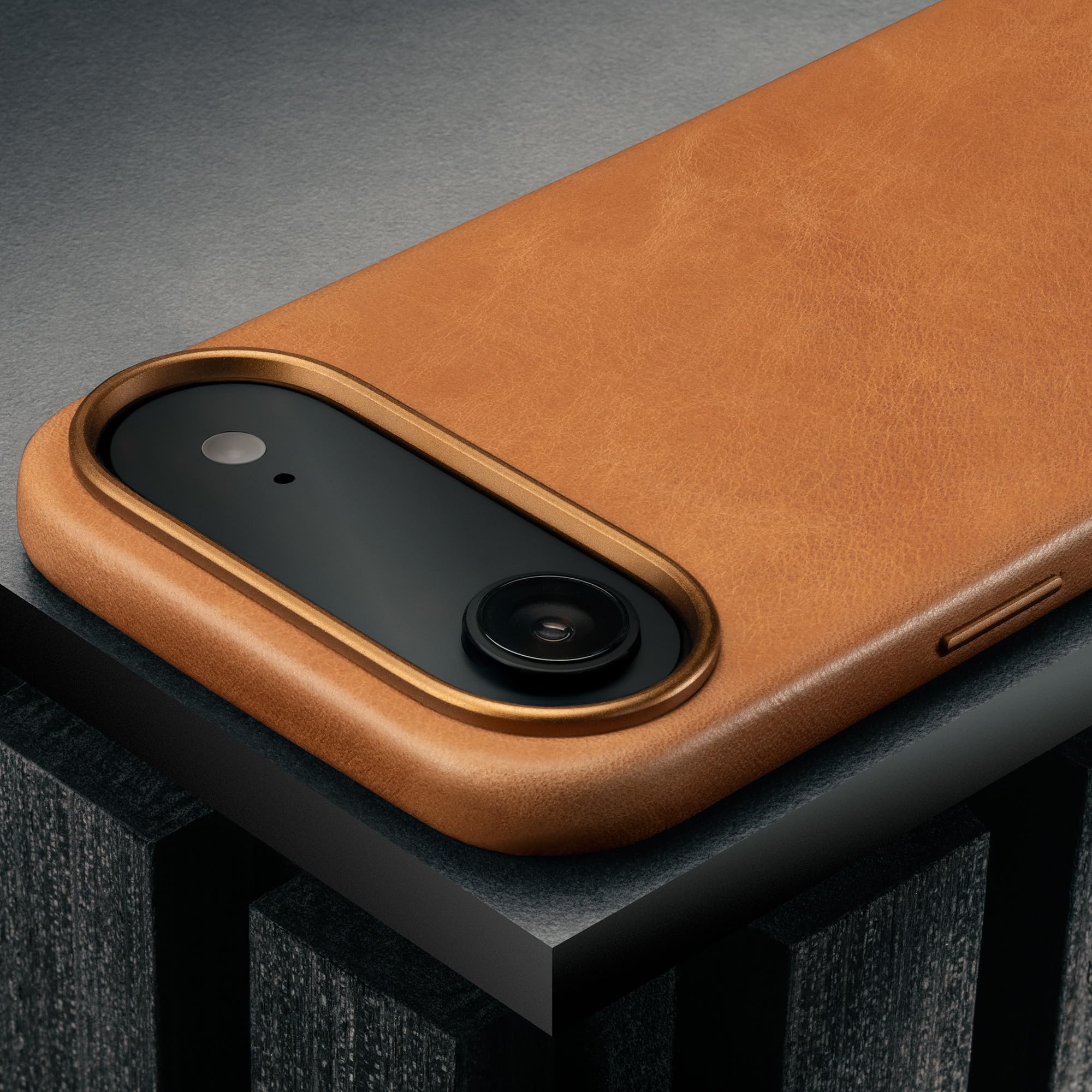 TORRO Etui kompatybilne z iPhone Air 6.5" 2025 - Etui skórzane Premium kompatybilne z MagSafe, Slim Bumper (Jasnobrązowy)