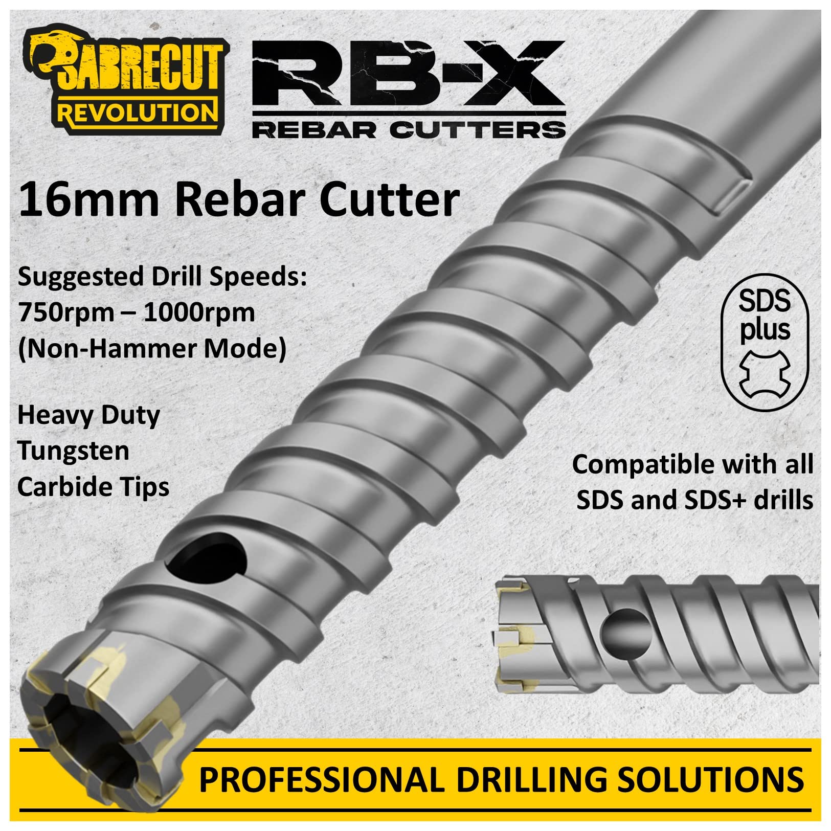SabreCut 1pc SCRB16 16mm x 300mm Brocas Resistente