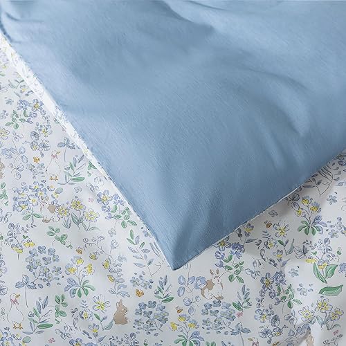 Miniatura 56 de HoneiLife - Juego de funda de edredón floral 100% algodón, 3 piezas, botánica, ropa de cama con cierre de cremallera y lazos en las esquinas