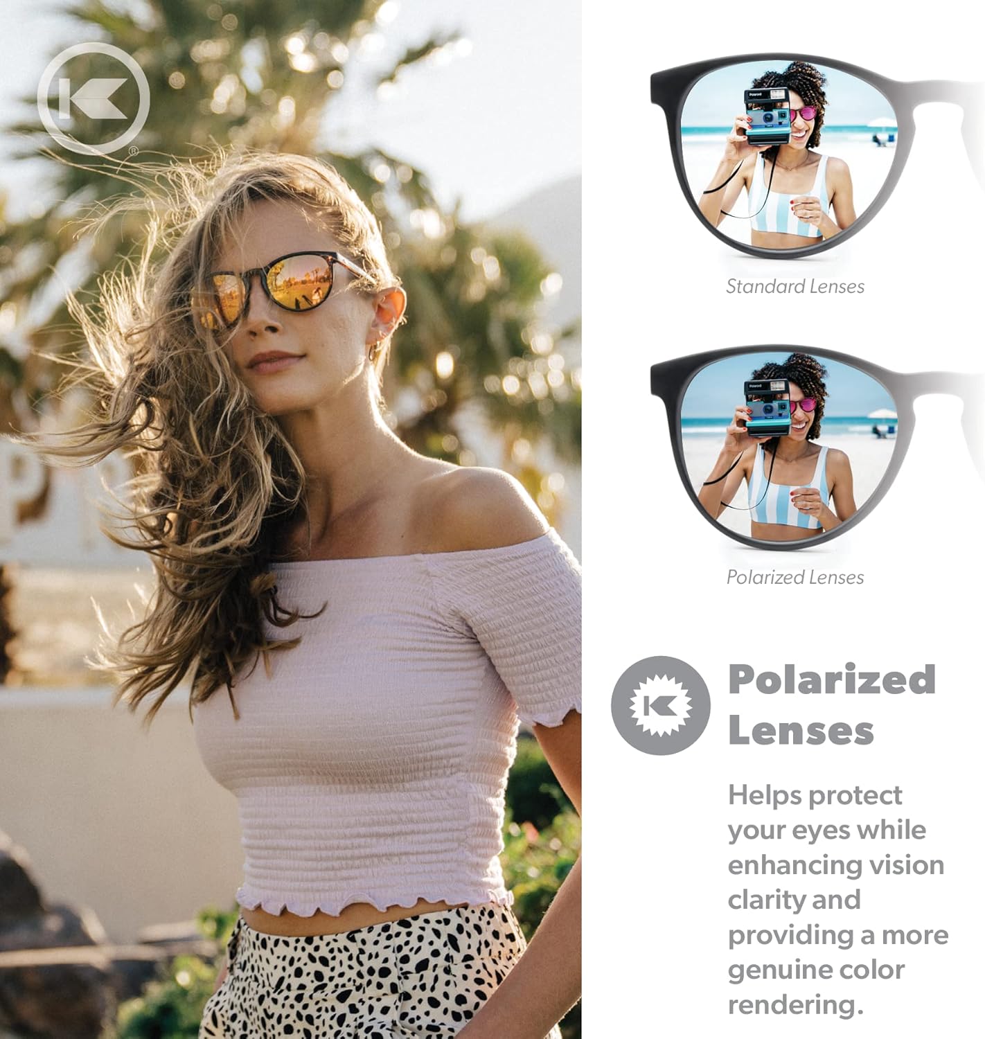 Knockaround Mai Tais Polarized Sunglasses for Women & Men - UV400 Protection - Image 4