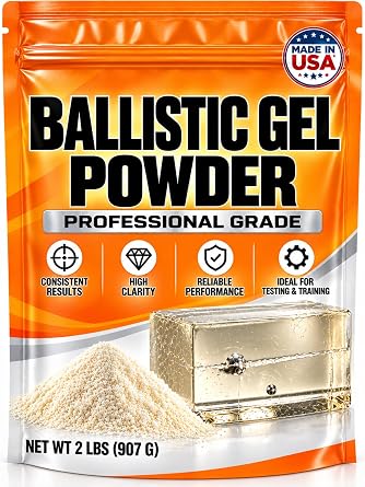 Ballistic Gel Powder 2 lb Calibrated Gelatin Mix for Blocks & Dummies